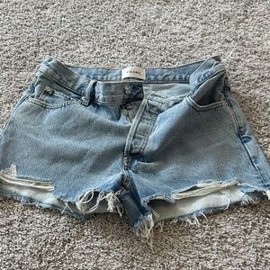 Frame Denim Women's Distressed Blue Jean Shorts 3in inseam BRAND NEW NEVER WORN